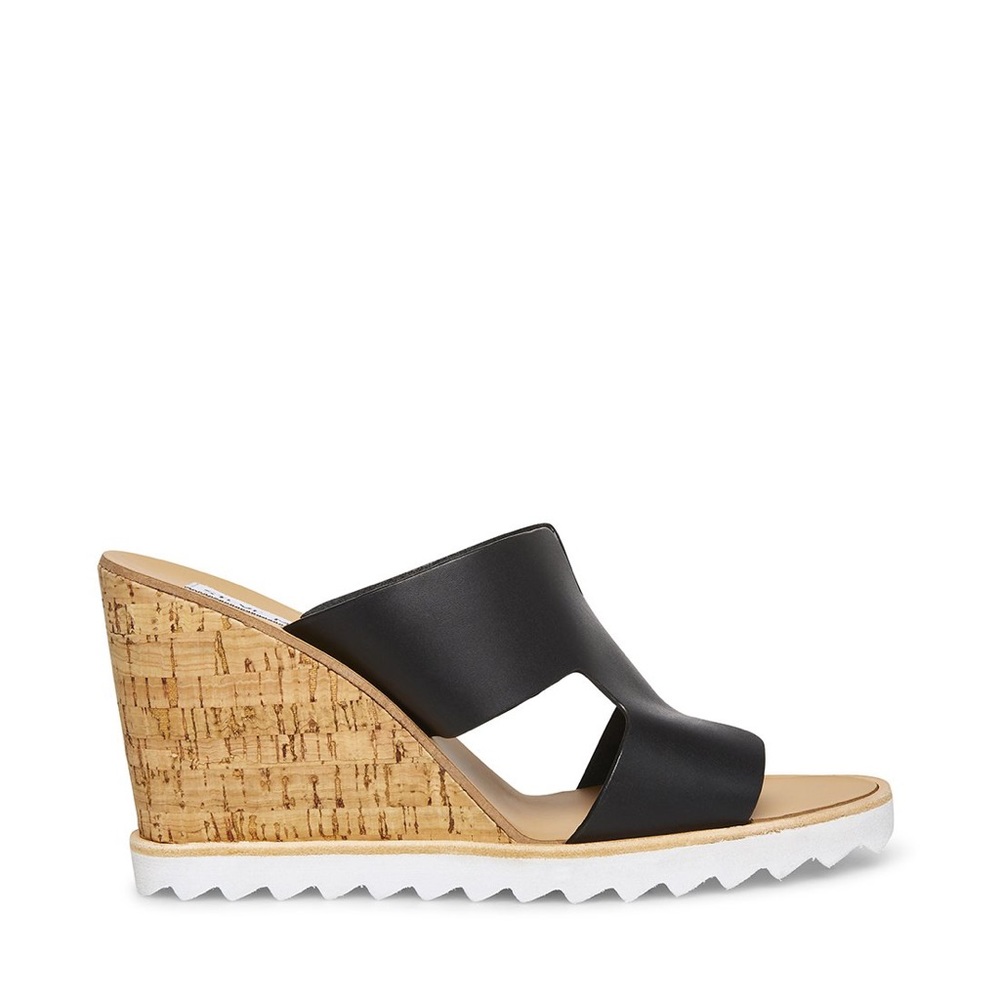 Steve Madden Floreen Black Leather